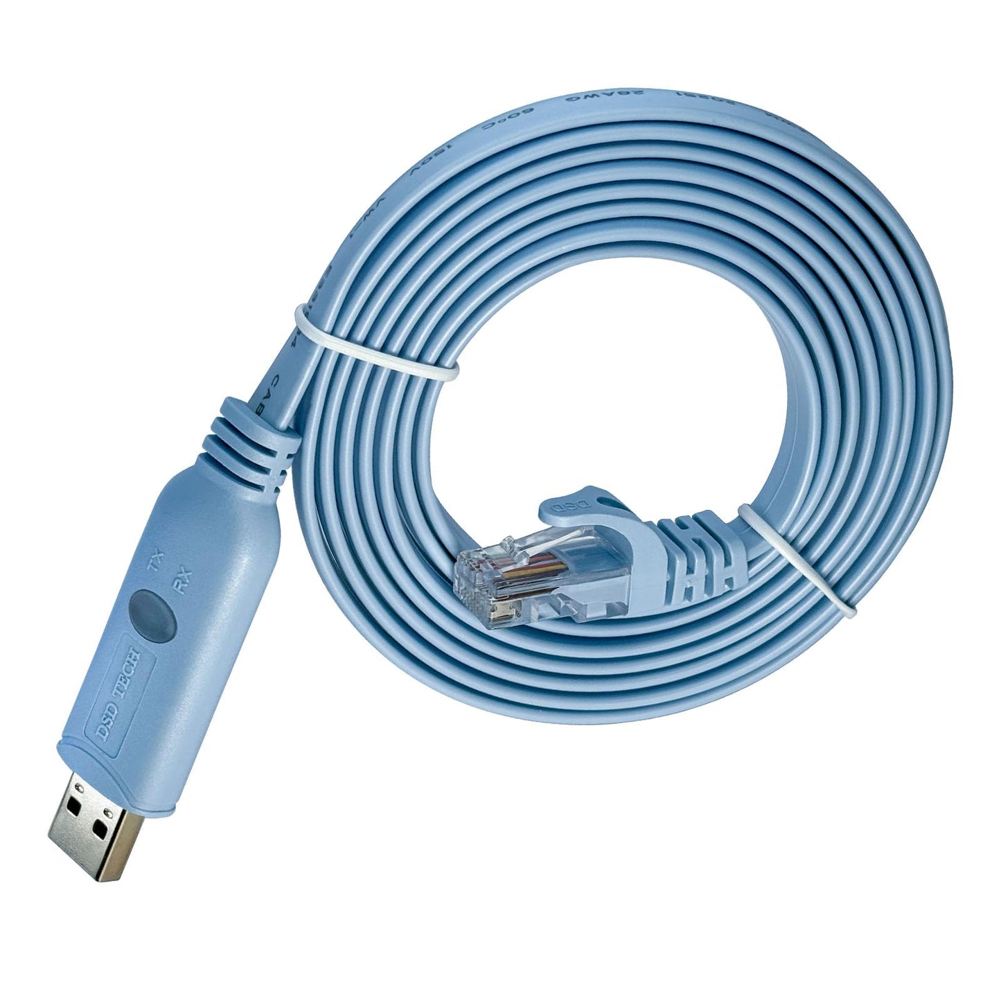 DSD TECH SH-RJ45A USB to RJ45 Console Cable with FTDI Chip for Cisco NETGEAR Routers/Switches(5.9FT)