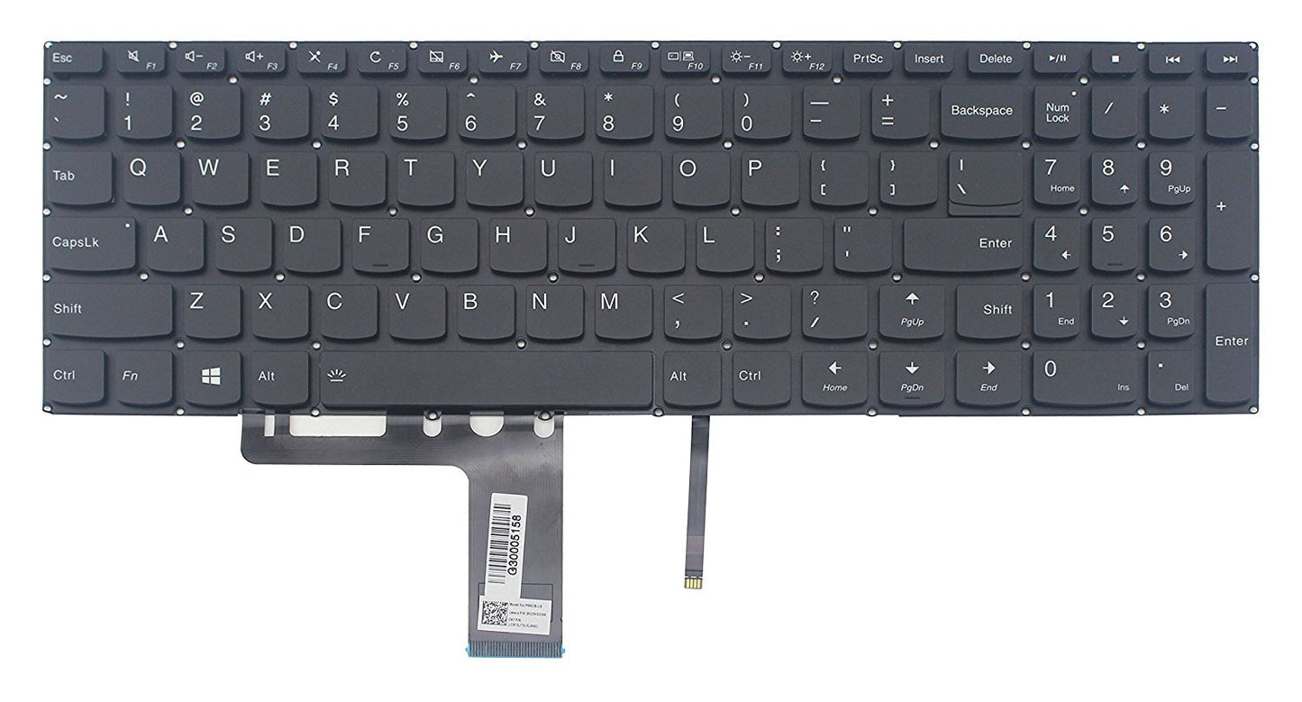 Original New for Lenovo IdeaPad 510-15IKB 510-15ISK US Black Backlit Keyboard