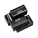 GVM 2 Pack NP-F750/770 Battery and Charger 4400mAh for Sony NP-F975, NP-F960, NP-F950, NP-F930, NP-F770, NP-F750, NP-F550, DCR, DSR, HDR, FDR, HVR