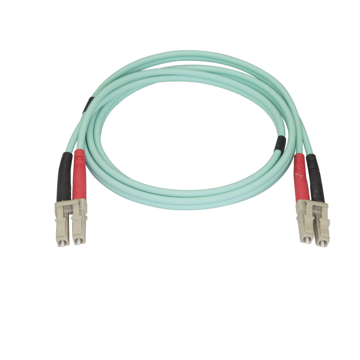 StarTech.com 1m (3ft) LC/'OM4 Multimode Fiber Optic Cable, 50/125, 100G, Low Insertion Loss, LSZH Fiber Jumper Cord
