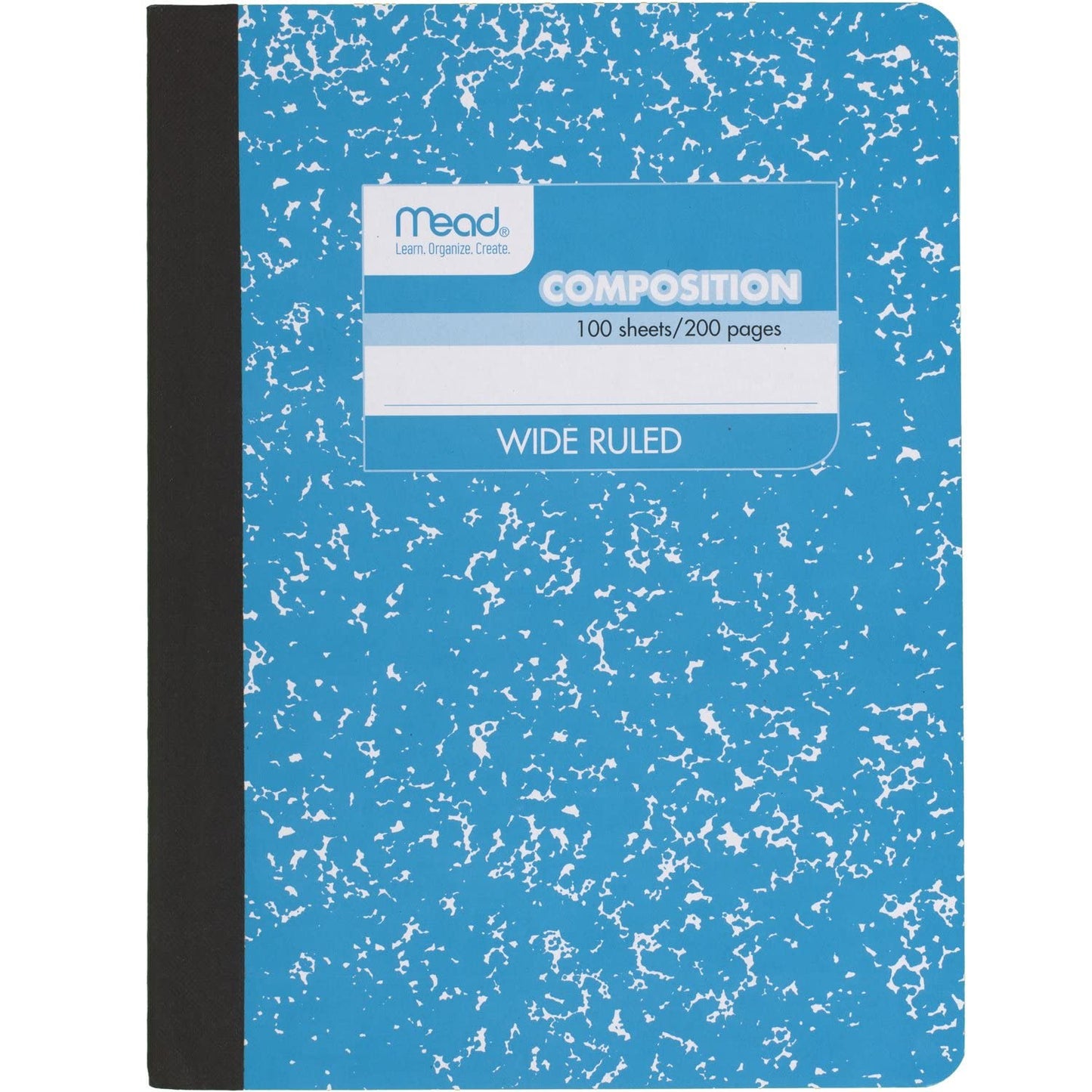 Mead Composition Notebook, Wide Ruled Paper, 7-1/2" x 9-3/4", 100 Sheets, Blue Marble (09918AY7)