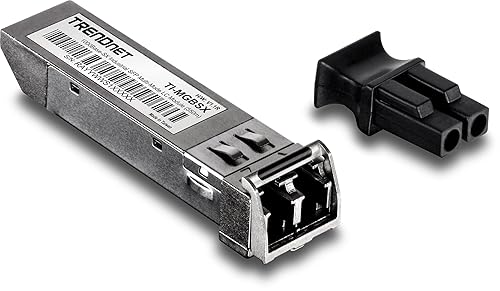 TRENDnet 1000Base- SX Industrial SFP to RJ45 Multi-Mode LC Module, TI-MGBSX, Up to 550m (1,804 Ft), IEE 802.3z, ANSI Fiber Channel, Data Rates up
