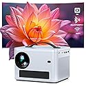 Projector with WiFi and Bluetooth, Native 1080P Projector 4K Support with Automatic Vertical Keystone Portable Movie Projector, Compatible