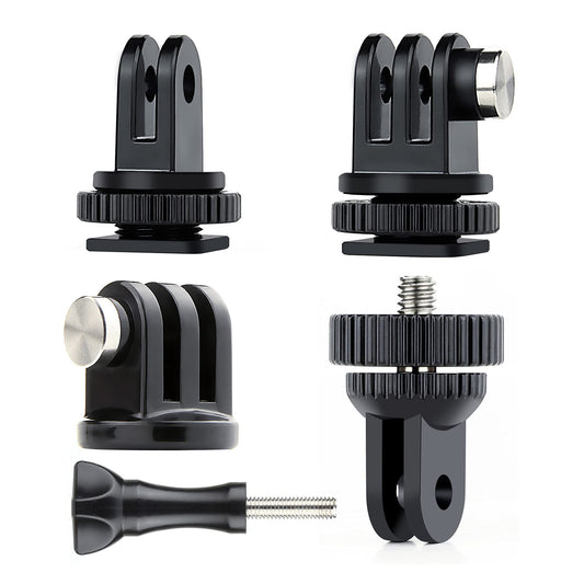 SOONSUN Tripod Mount Kit with 1/4"-20 Conversion Adapter and Cold Shoe Mount with 1/4" Thread, Compatible with GoPro Hero 13 12 11 10 9 8 7 6 5, DJI