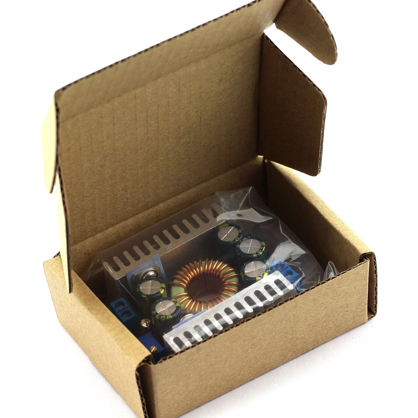 DZS Elec 12A DC-DC Step Down Buck Converter Low Ripple with Heat Sink 4.5V-30V to 0.8V-30V Vehicular Voltage Regulator