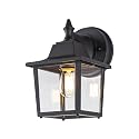 LIT-PaTH Outdoor Wall Lantern, Wall Sconce as Porch Lighting Fixture, E26 Medium Base 60W Max., Aluminum Housing Plus Glass, Bulbs NOT Included, Matte