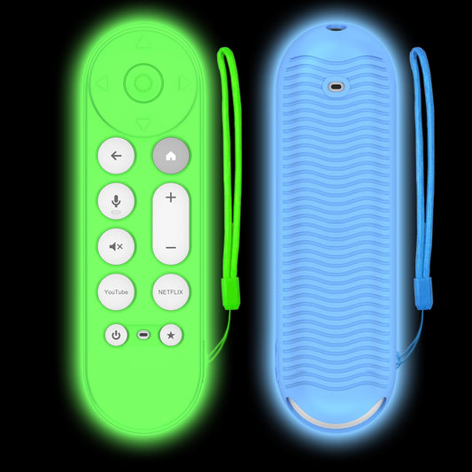 [2 Pcs] Silicone Remote Case for Google TV Streamer 4K Voice Remote 2024,Shockproof Remote Cover for Google TV Streamer 4K Voice Remote, Remote