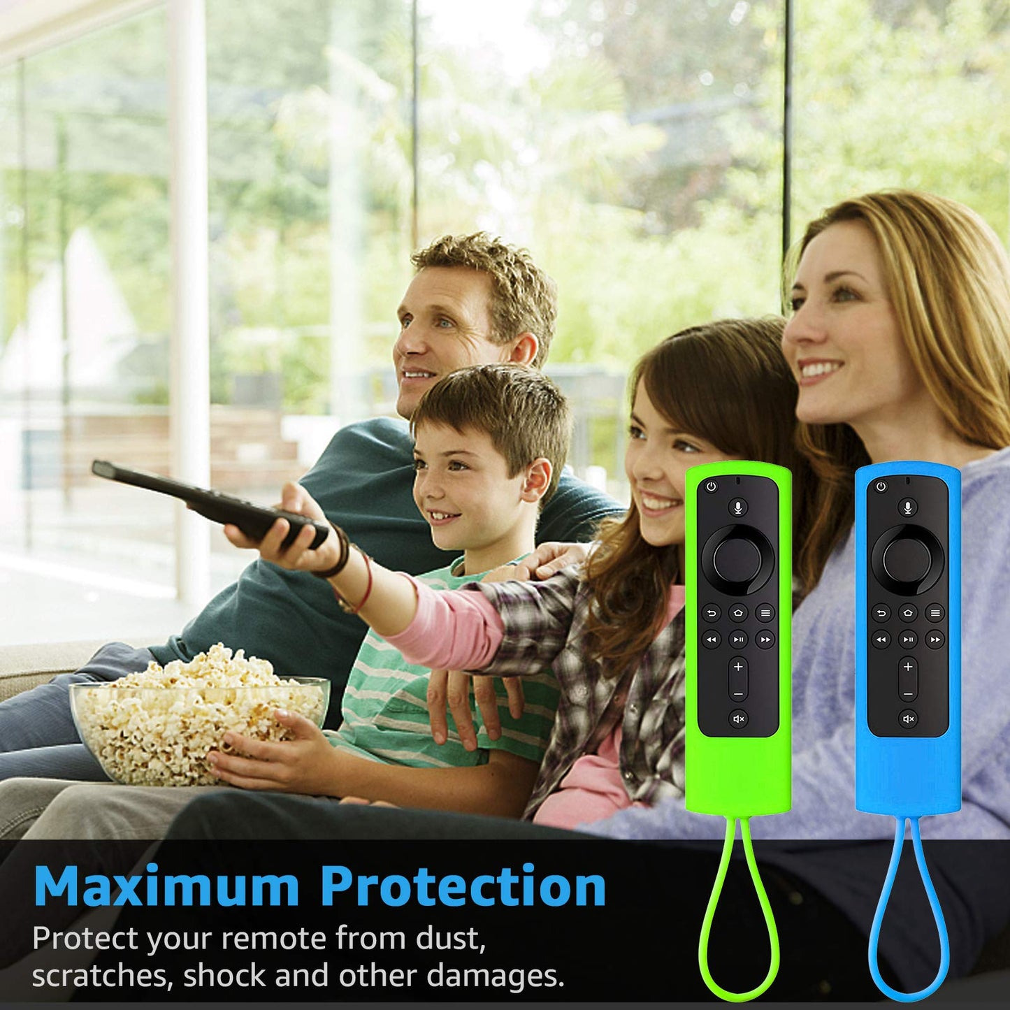 climberer [2 Pack] Firestick Remote Cover,Silicone TV Remote Control Case for Streaming Media Devices,Firestick Lite 2020,FireStick 4K ,TV