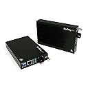 StarTech.com 10/100 Mbps Ethernet Single Mode WDM Fiber Media Converter Kit SC 20km, TAA (ET90110WDM2)