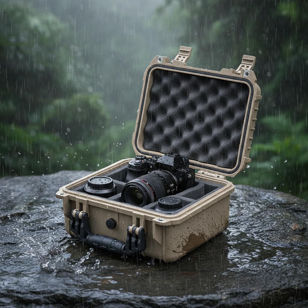 MEIJIA Portable All Weather Waterproof Protective Case,Hard Case,Camera Case With Customized Fit Foam,Fit Use