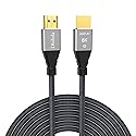 Dbilida 8K Fiber HDMI Cable 50ft, Nylon Braided Fiber Optic HDMI 2.1 Cable Support 48Gbps, 8K 60Hz, 4K 120Hz, Dynamic HDR, eARC, HDCP2.2/2.3