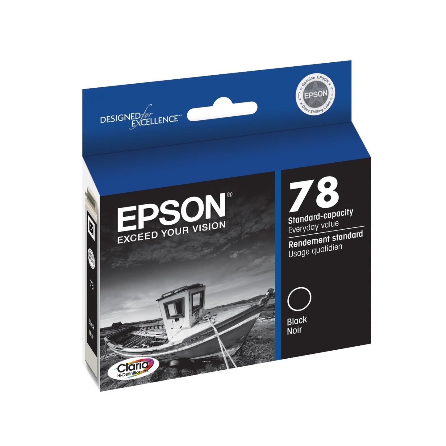 Epson T078120-S Claria Hi-Definition 78 Standard-Capacity Inkjet Cartridge -Black