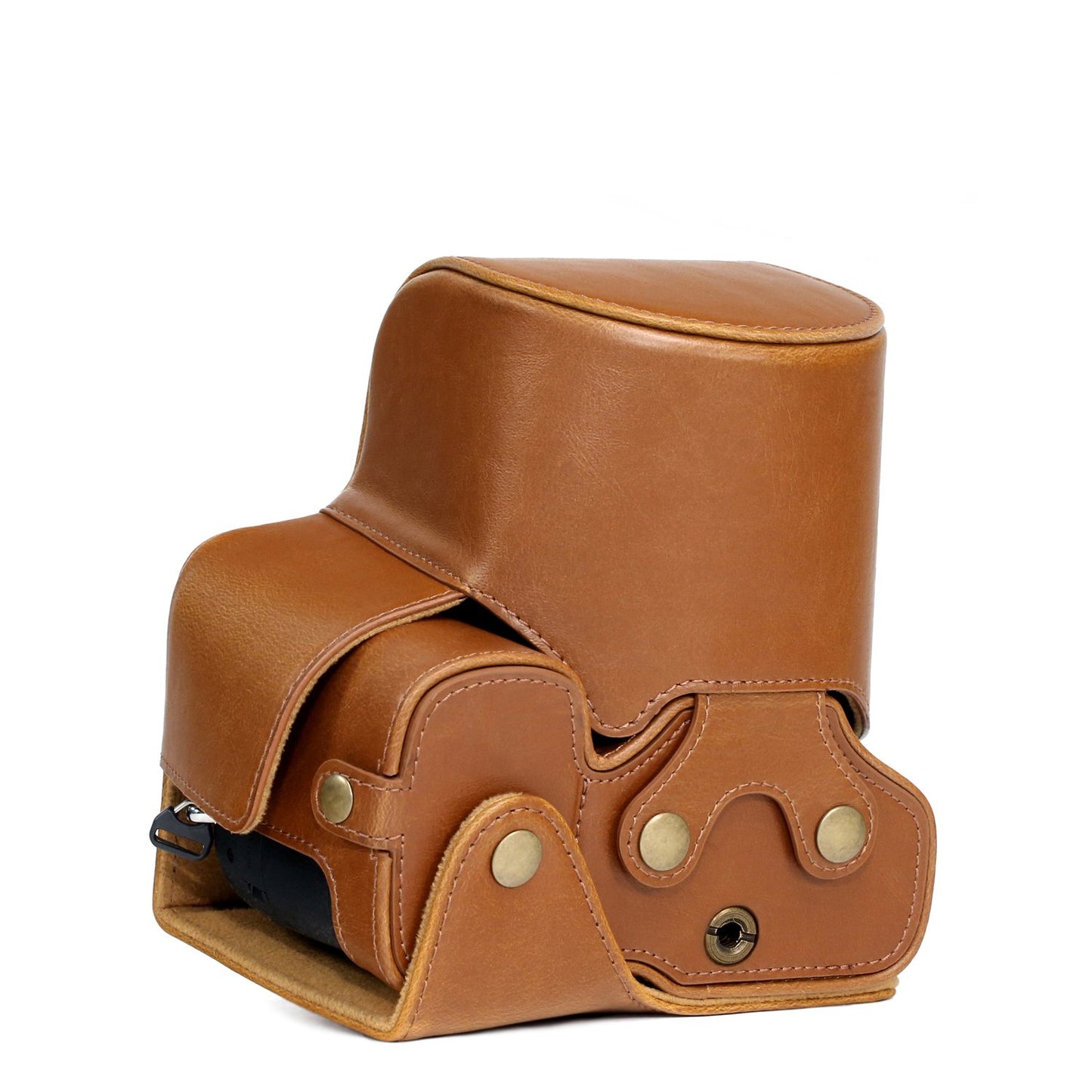 MegaGear Sony Cyber-Shot DSC-RX10 IV, DSC-RX10 III Ever Ready Leather Camera Case and Strap, with Battery Access - Light Brown - MG762