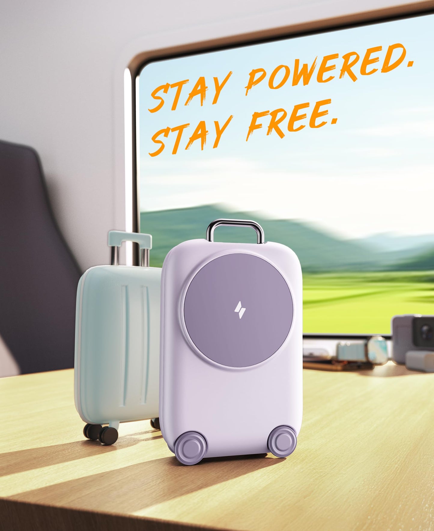 Mukiya PaktVault 2026 Traveling Fast Wireless Charging Station for Apple Devices, Magnetic 3 in 1 MagSafe Charger Stand for iPhone 17 16 15 14 13 12