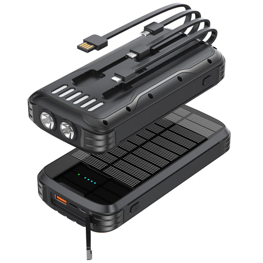 MINRISE Solar Power Bank 40000mAh, Portable Charger PD 20W Fast Charging