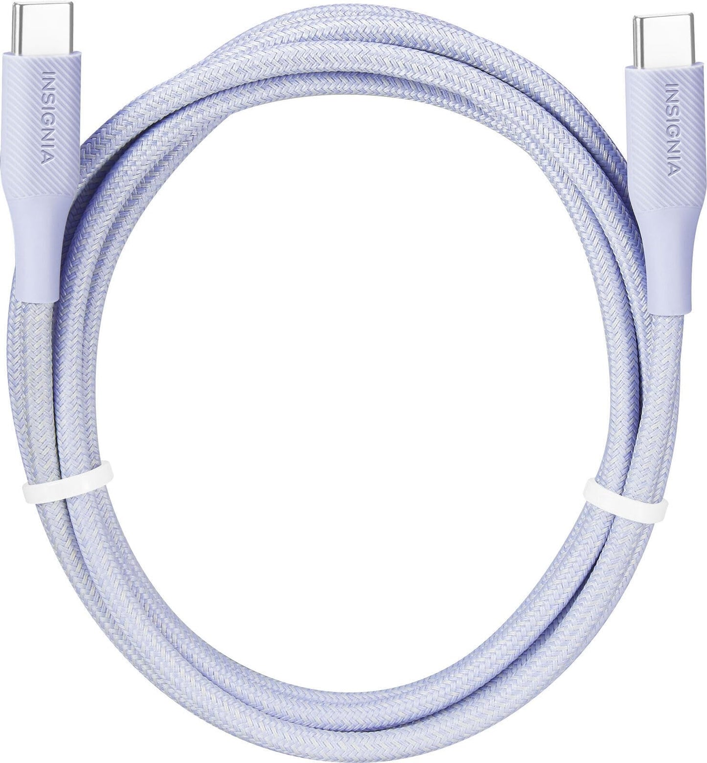 Insignia USB-C to USB-C Braided Cable (5 ft, Light Purple)