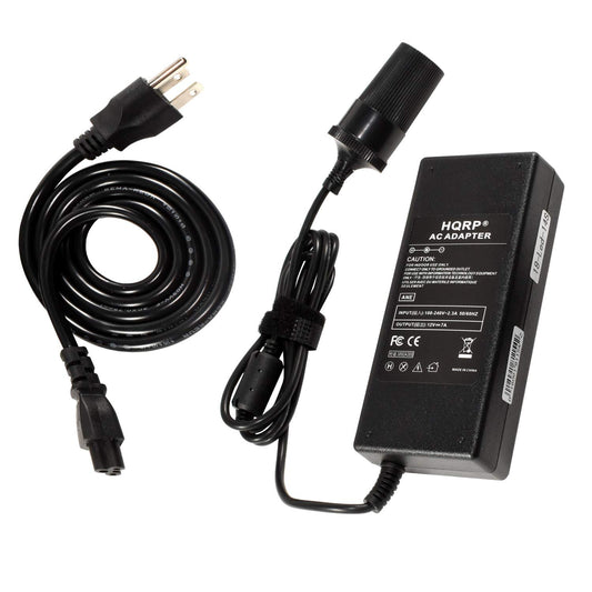 HQRP AC Adapter 110V to 12V DC 7Amp Converter for Rechargeable Car Cigarette Lighter Flashlight/Automotive Vacuum Cleaner UP to 84W Plus HQRP Coaster