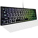 AJKTHGE Gaming Keyboard, 61 Keys Backlit 60% RGB LED Rainbow Backlit USB Wired Gaming Gears, Mechanical Feeling Keyboard for PC Mac PS5 PS4 Xbox