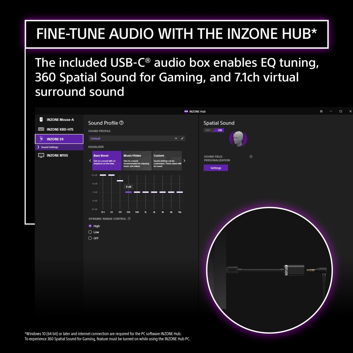 Sony INZONE E9 Wired in-Ear Monitor for Gaming, Tuned for FPS Games, Sound Isolating Earbuds, Comfortable Fit, Low Profile Design, 360 Spatial Sound…