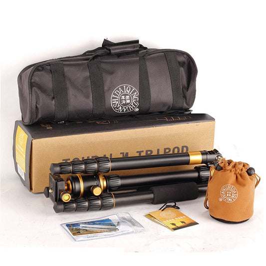 QZSD Q888 Portable Travel Tripod Monopod Aluminum with Ball Head For DSLR DV Video Camera Camcorder