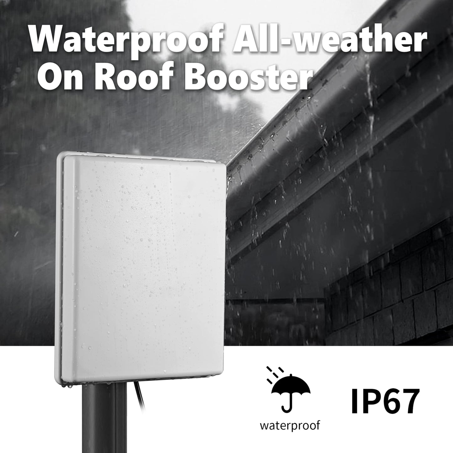 Outdoor 15dBi Dual Band WiFi 2.4GHz 5GHz 5.8GHz Long-Range Directional Panel Antenna with 10Ft Cable for WiFi Router Wireless Network Card Security IP