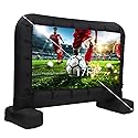 17Ft Inflatable Movie Projector Screen, Outdoor Movie Screen with Quiet Air Blower & Storage Bag, Supports Front/Rear Projection, Easy Setup, Ideal