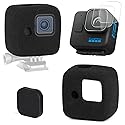 HSU Windslayer Cover and Lens Screen Protector for GoPro Hero 11 Black Mini, Windslayer Cover (2 Pack) + Screen Protector (3 Pack) + Lens Cap, Video