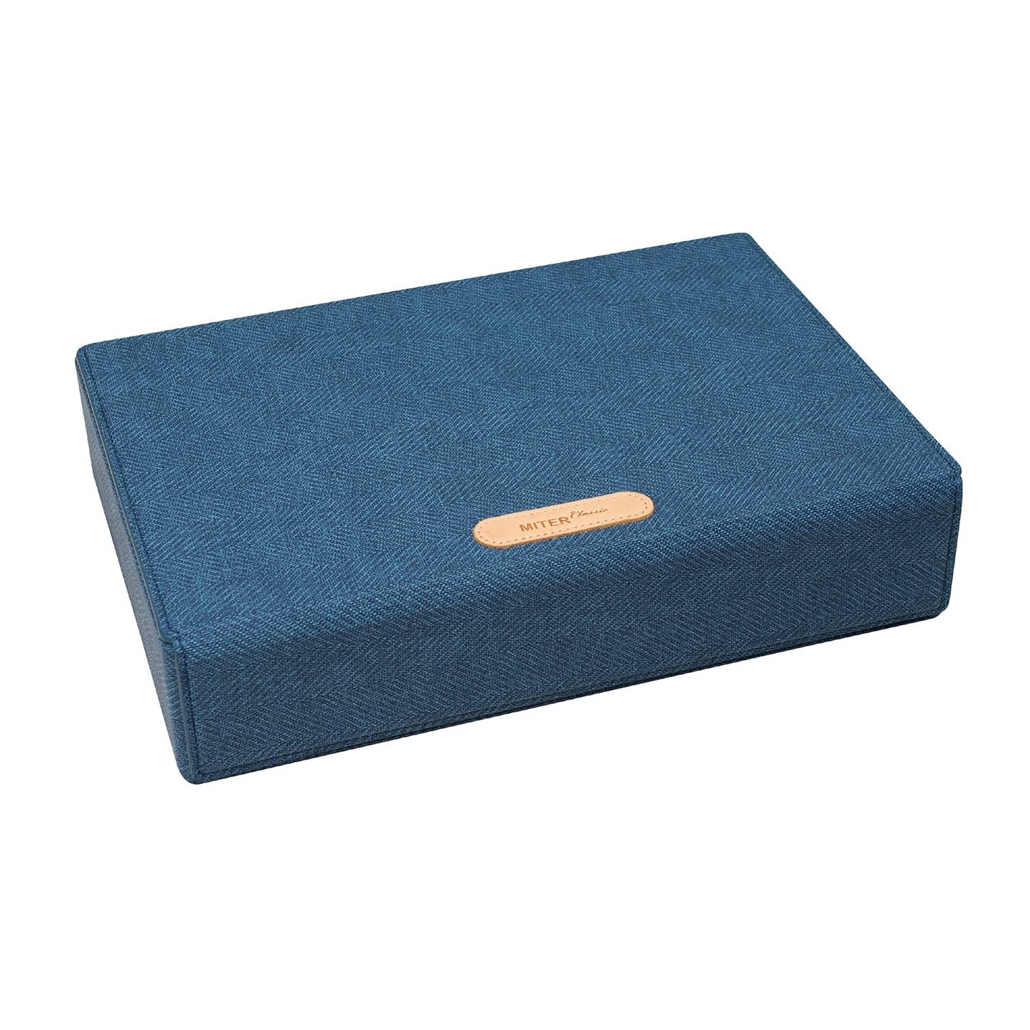 Miter Carrying case for DAP + Earphone, Handmade Italy PU Leather Hard Standing case for 6 IEM Earphones or 3 Digital Audio Players Storage Carry