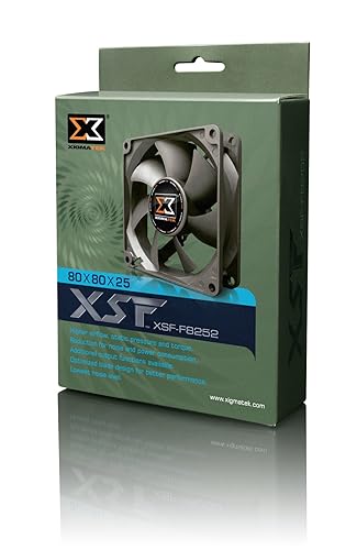 Xigmatek 80MM Black Computer Case Cooling Fan, 3.75 Inches, Air Cooling, Desktop Compatible