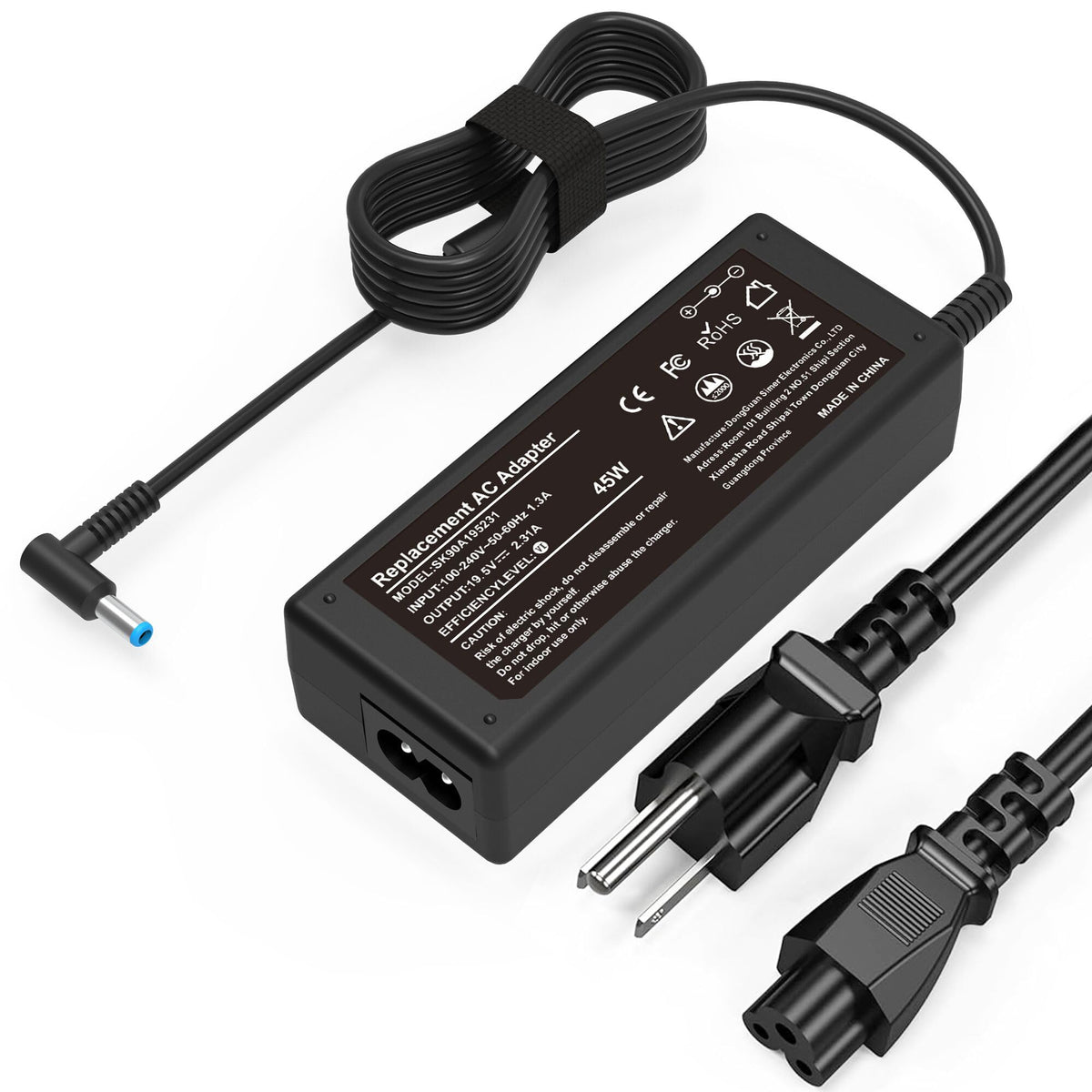 AYKLCZUU 45W Charger Compatible with HP Laptop Charger Blue Tip 4.5mm,741727-001 TPN-C125 HSTNN-LA40 HSTNN-DA40 854054-002 HSTNN-CA40 740015-002