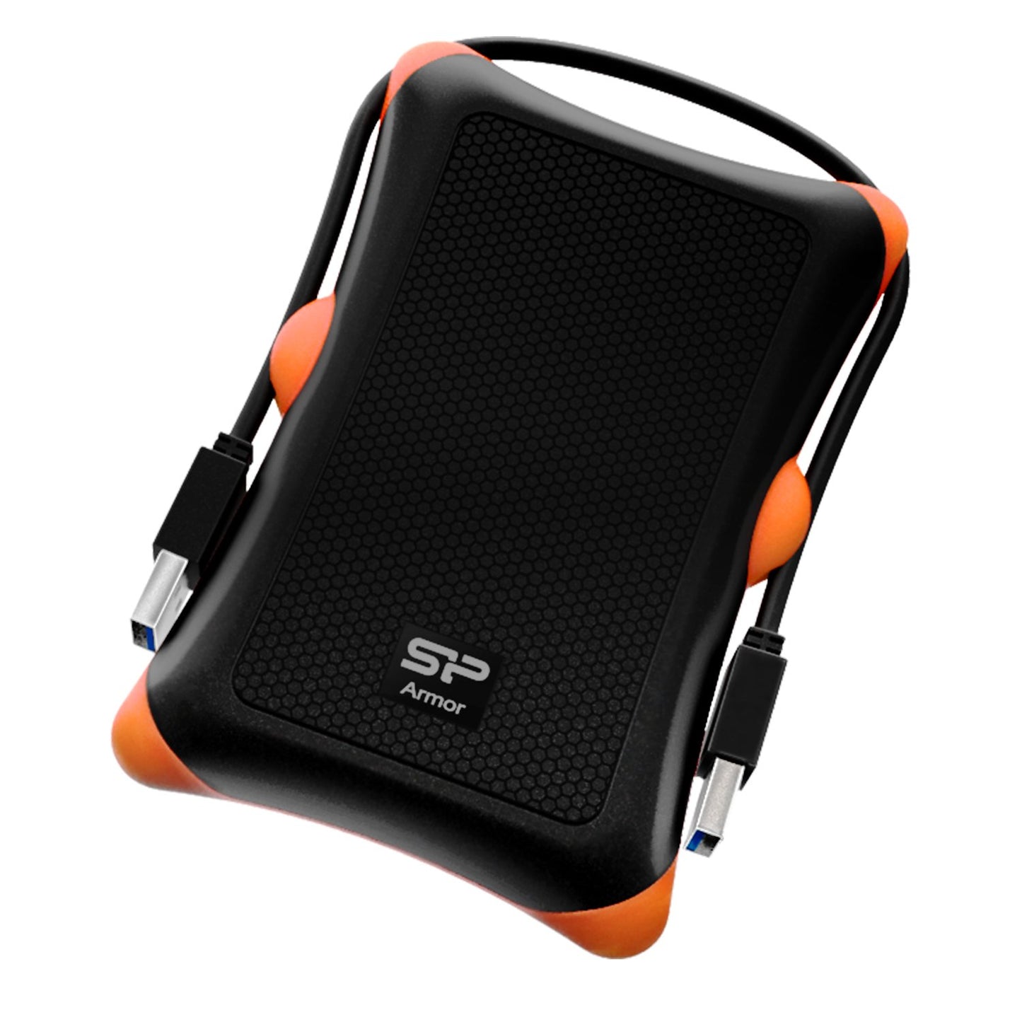 Silicon Power 1TB External Hard Drive Armor A30, Shockproof USB 3.0 for Xbox PS4 and PS5 Black