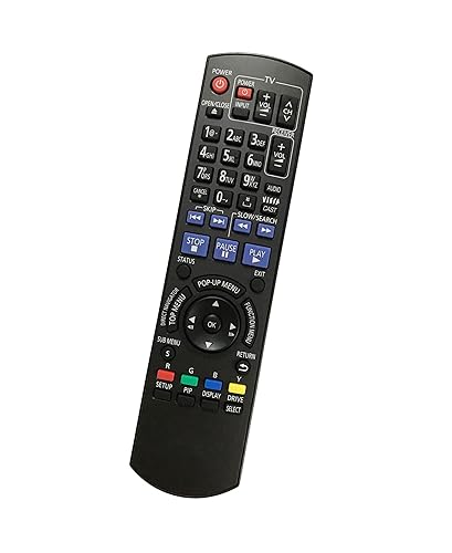 Replacement Remote Control for Panasonic DMP-BD601 DMP-BD655 DMP-BD45 Blu-Ray Disc Player