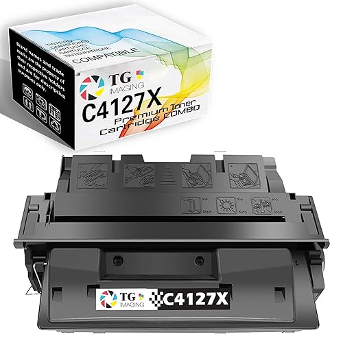 TG Imaging Compatible C4127X Toner Cartridge Replacement for HP 27X Toner 4127X C4127 for Laser-Jet 4000 4000N 4000T 4050 4050N LBP-1760 Laser Printer
