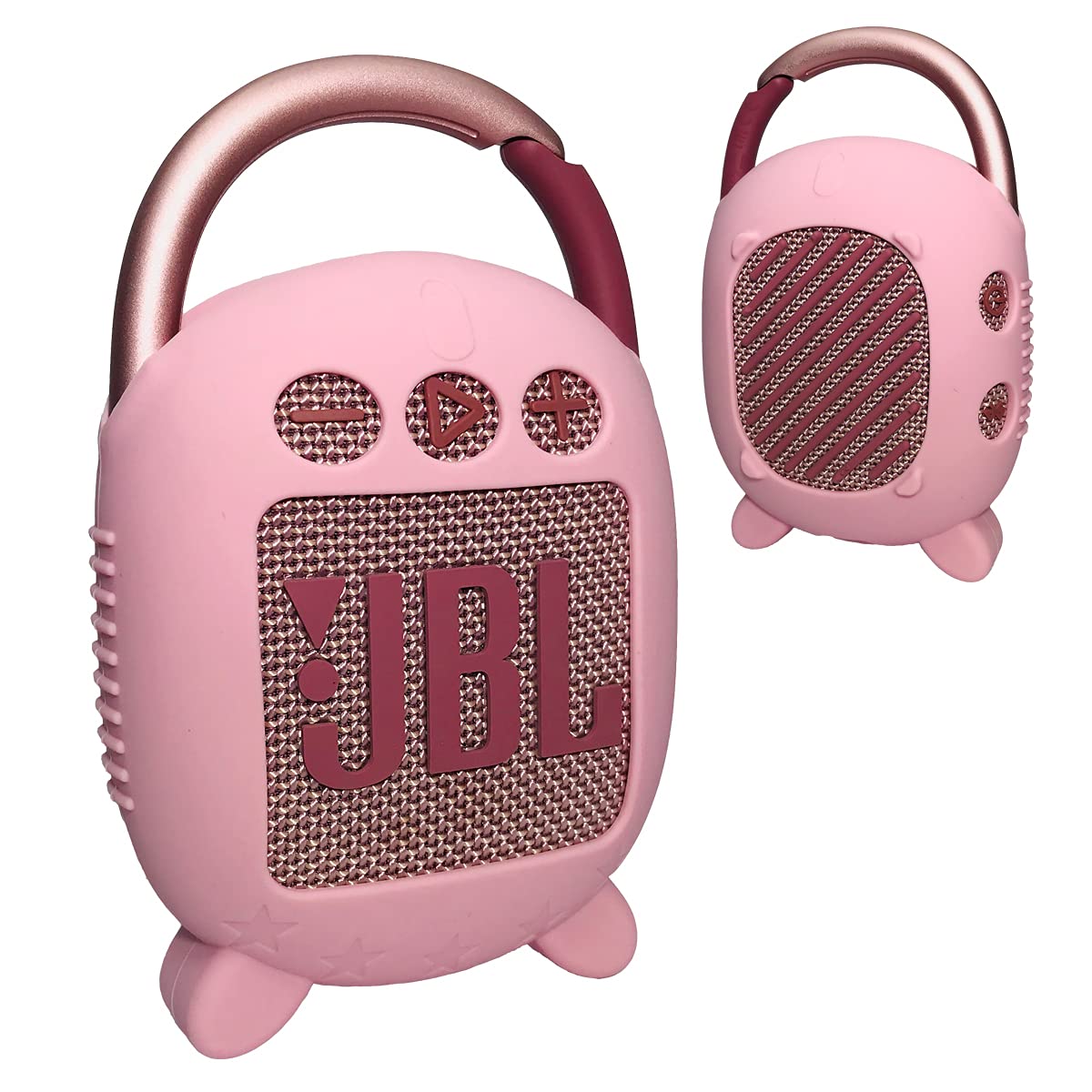 JCHPINE Silicone Cover Case for JBL Clip 4 Portable Bluetooth Speaker, Protective Carrying Case for JBL Clip 4 Portable Bluetooth Speaker Stand Up