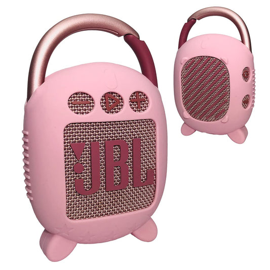 JCHPINE Silicone Cover Case for JBL Clip 4 Portable Bluetooth Speaker, Protective Carrying Case for JBL Clip 4 Portable Bluetooth Speaker Stand Up
