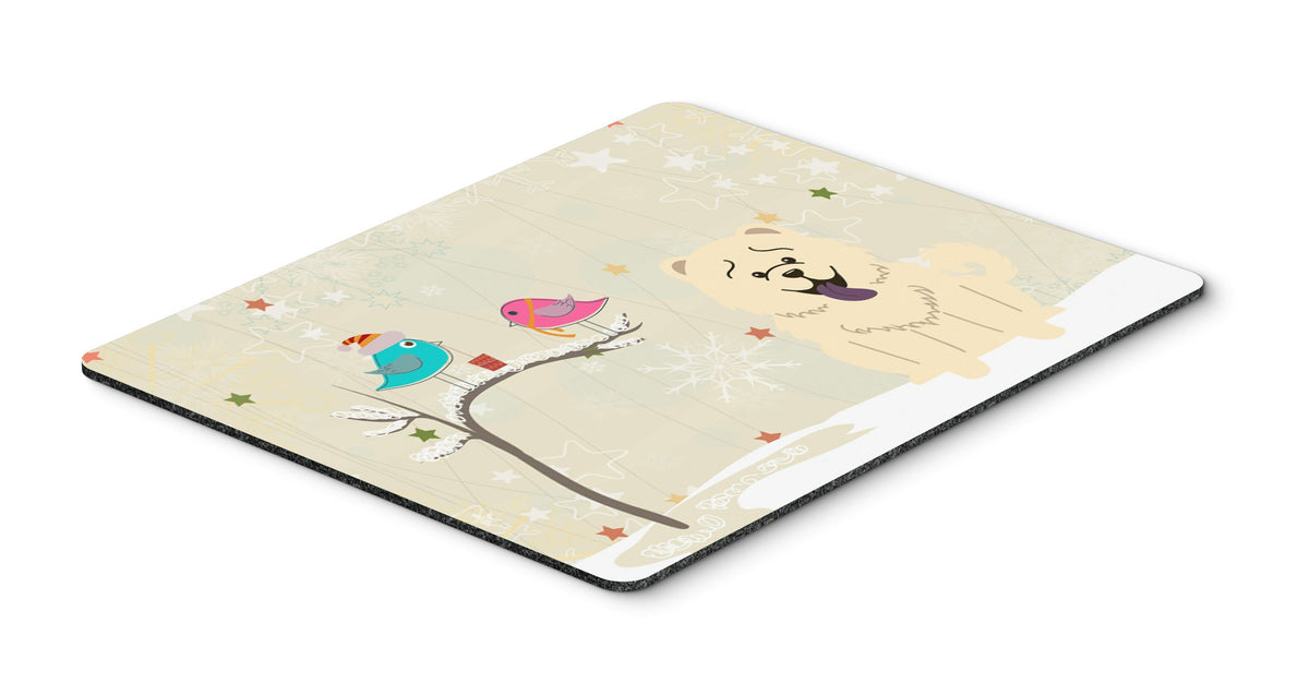Caroline's Treasures BB2612MP Between Friends Chow Chow - White Mouse Pad, Hot Pad or Trivet for Home Office Gaming Working Computers Laptop Mouse