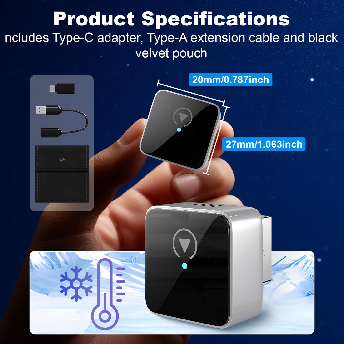 Wireless CarPlay Adapter for Apple iPhone & Android Auto, Wireless Adapter 2026 Upgraded Mini Bluetooth CarPlay 2-in-1 Car Audio & Video Accessories