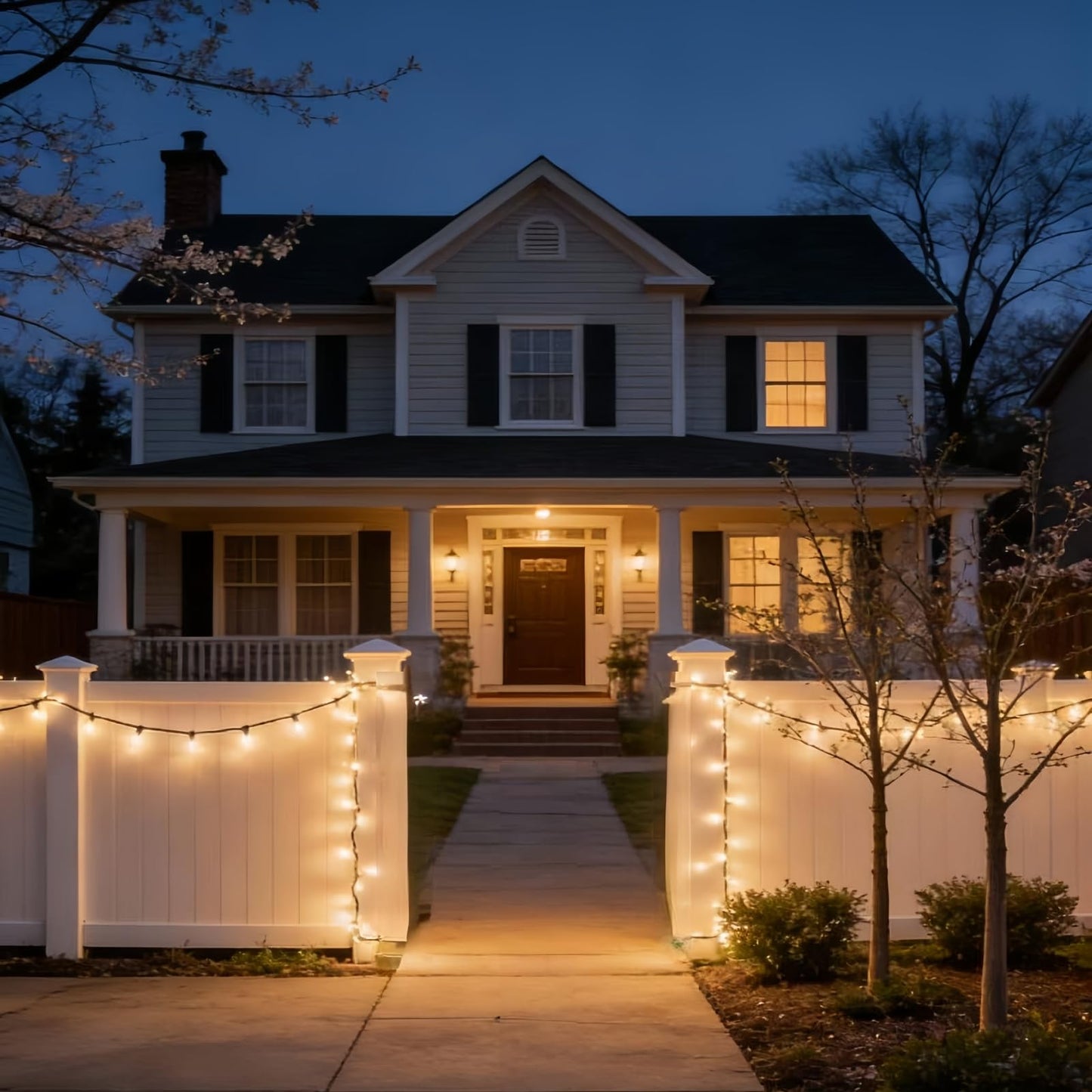 LUCKY SHINE 150 LED Warm White Christmas Lights, UL Certified and Commercial Grade Green Wire String Lights 50 Ft, for Indoor and Outdoor Use.