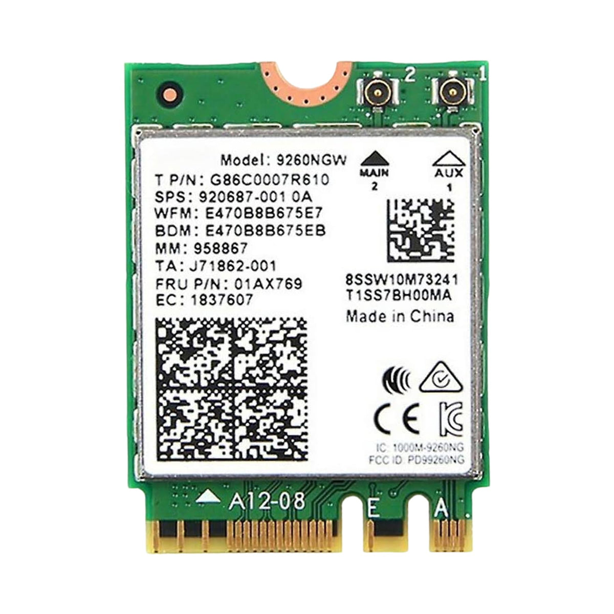 9260NGW WiFi Card | Dual Band Wireless 5 Upgrade | Up to 1.73Gbps | No vPro