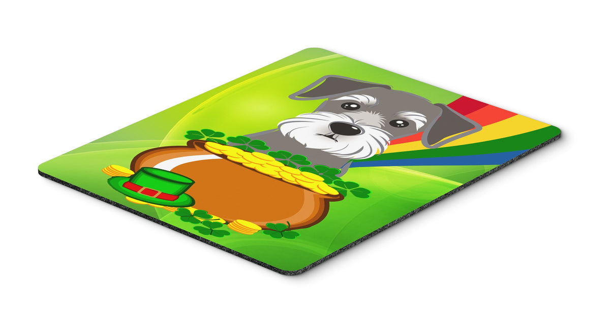 Caroline's Treasures BB1950MP Schnauzer St. Patrick's Day Mouse Pad, Hot Pad or Trivet for Home Office Gaming Working Computers Laptop Mouse