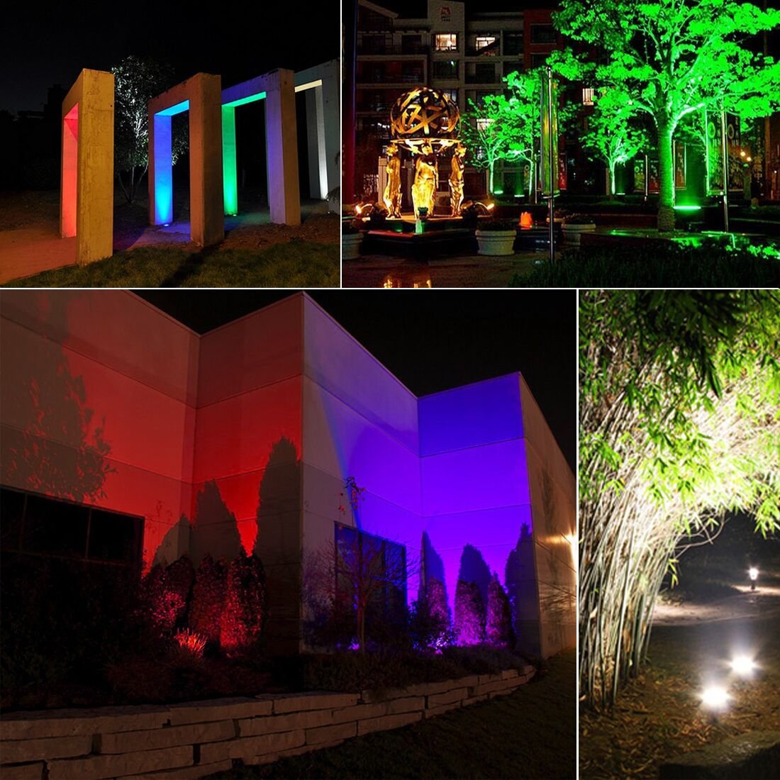 MELPO 30W Led Flood Light Outdoor 300W Equivalent, Color Changing RGB Lights with Remote, 120 RGB Colors, Warm White 2700K, Timing, Custom Mode