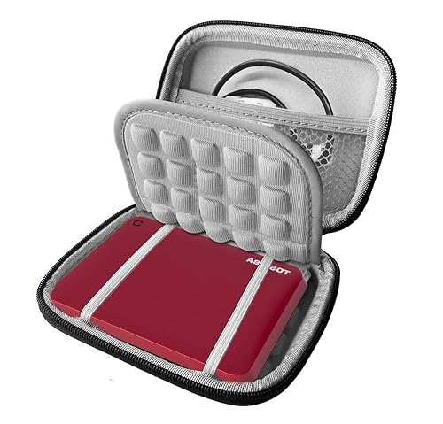 FitSand(TM) Travel Carrying Black Shockproof EVA Hard Case Pouch Bag for Toshiba Canvio Connect II 1TB Portable Hard Drive