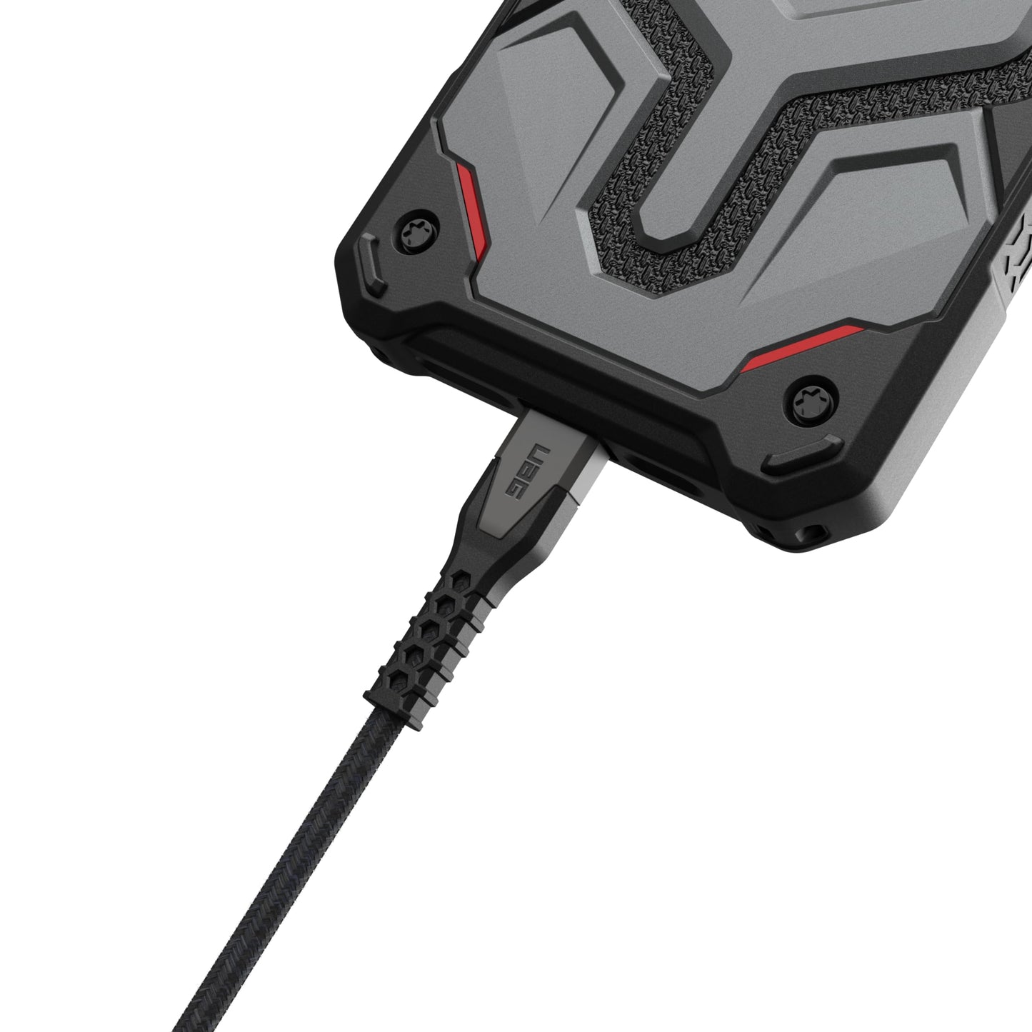 URBAN ARMOR GEAR UAG Rugged Kevlar Core USB-C to Lightning Cable 5ft/1.5m 30W MFi Certified Reinforced Fast iPhone Charger for iPhone 14 Pro Max…