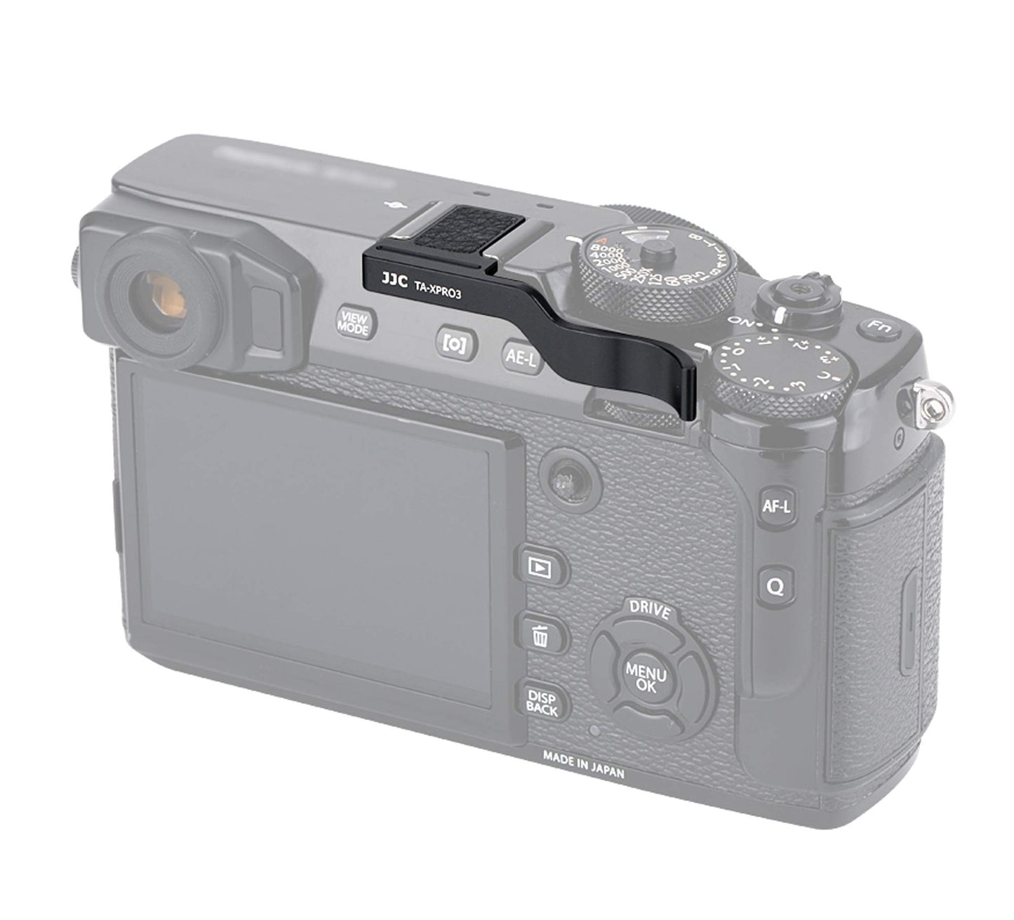 JJC TA-XPRO3 Thumbs Up Grip for Fuji X-Pro3 X-Pro2 X-Pro1 Camera, Hot Shoe Thumb Grip Comaptible with Fujifilm XPro3 XPro2 XPro1, Made of Premium