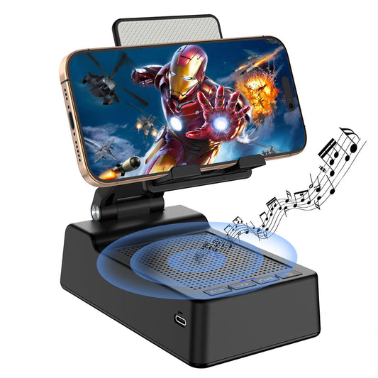 Fanlory Birthday Gifts for Men,Cell Phone Stand with Wireless Bluetooth Speaker and Antislip Base HD Surround Sound for Home with Bluetooth Speaker