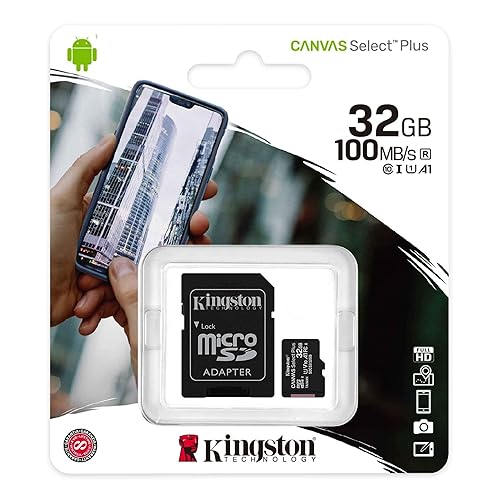 Transcend 32GB, UHS-I MicroSDHC Digital Camera Memory Card, Compatible with Vtech Kidizoom Action Camá Digital Camera - Class 10, U1, 100MB/s, 300