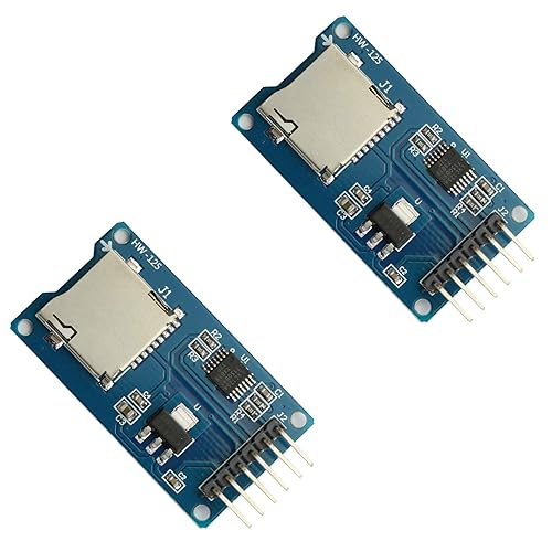 Maxmoral 2PCS Micro SD Storage Board Memory Shield Expansion Module 6 Pin SPI Interface Mini TF Card Adapter Reader