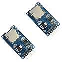 Maxmoral 2PCS Micro SD Storage Board Memory Shield Expansion Module 6 Pin SPI Interface Mini TF Card Adapter Reader