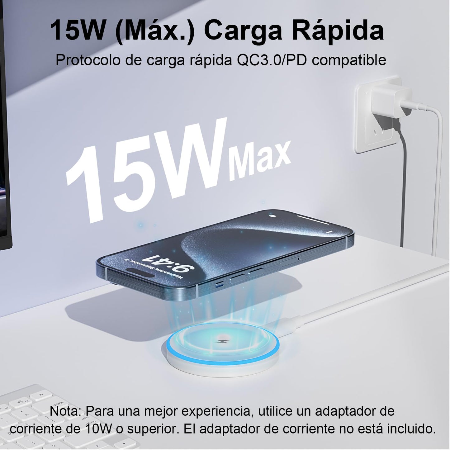 Mag-Safe Charger 2 Pack 15W Magnetic Wireless Charger Fast Charging Pad Compatible with iPhone 17/16/15/14/13/12 Series & AirPods 3/2/Pro Magnetic