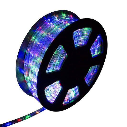 Ainfox LED Rope Light, 100Ft 1080 LEDs Indoor Outdoor Waterproof LED Strip Lights Decorative Lighting Kit (Colorful)
